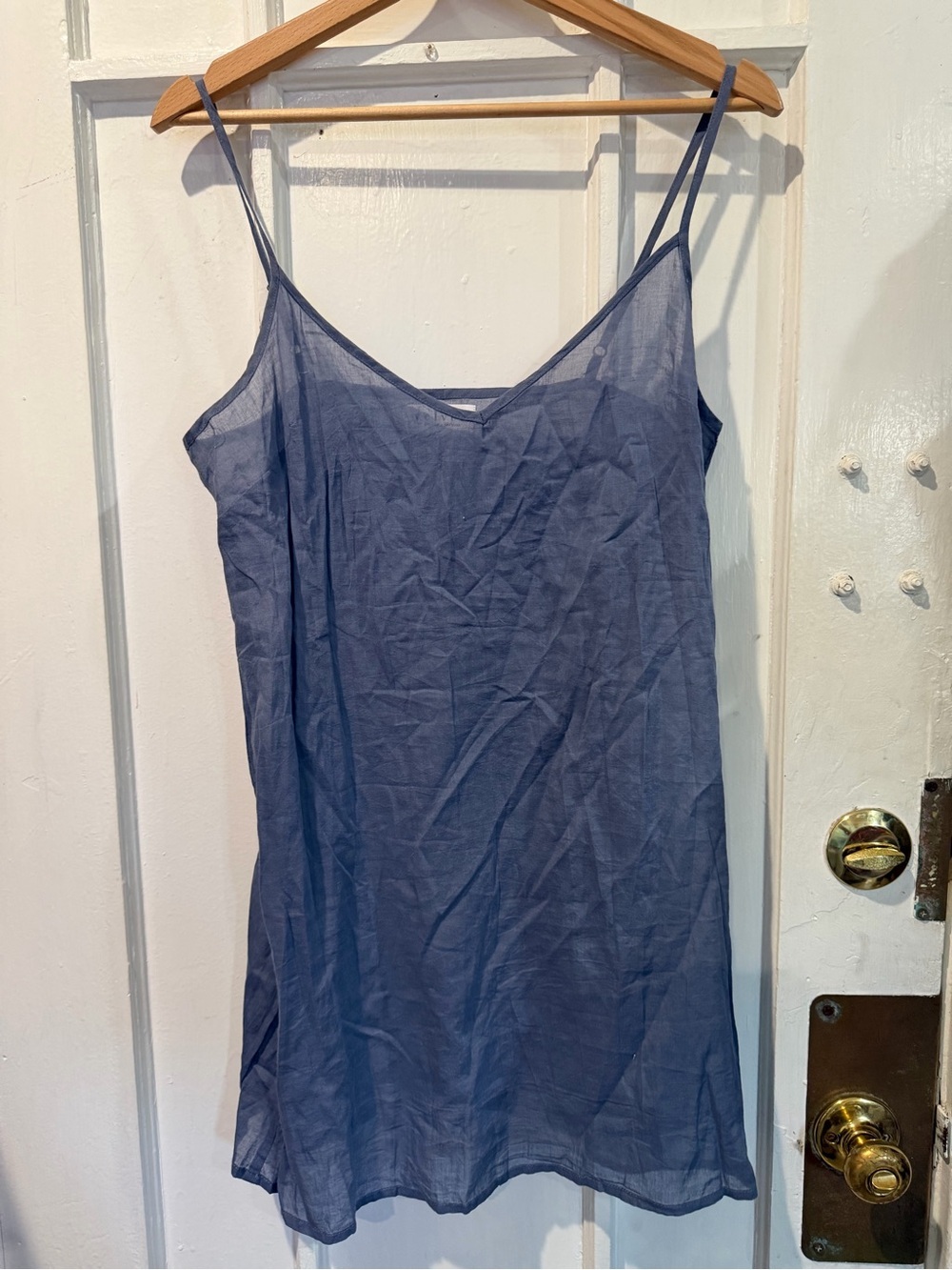 Velvet by Graham & Spencer Slate Blue Slip Tank